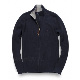 TOMMY HILFIGER SWETER MESKI NA ZAMEK_FULL ZIP GRANAT
